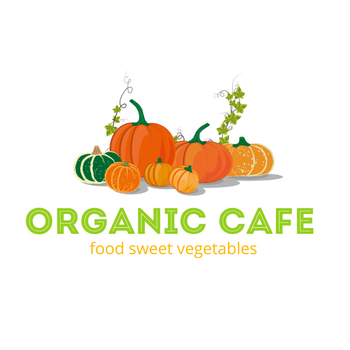 Organic Cafe Food Logo Template | PosterMyWall