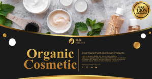 Organic Cosmetic Ads Изображение, которым поделились на Facebook template