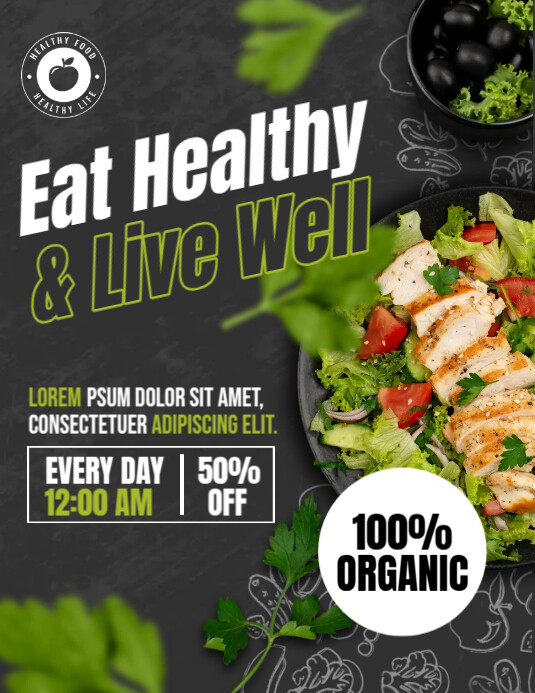 Plantilla de Organic Food Ads | PosterMyWall