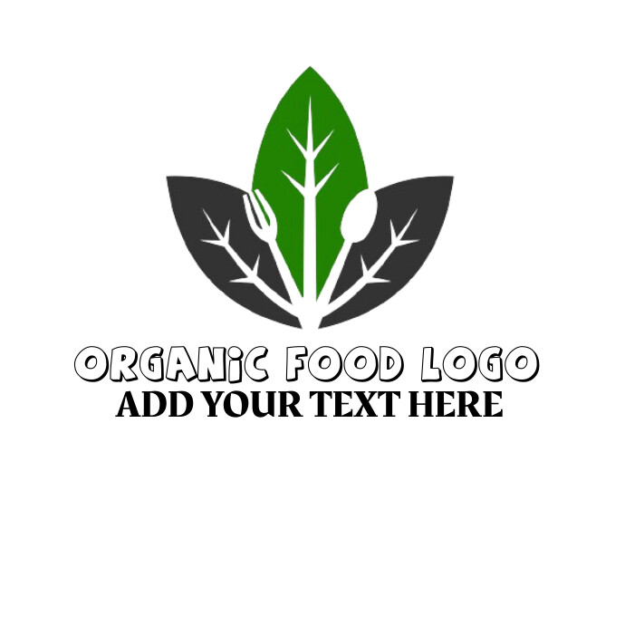 Organic food logo Ilogo template