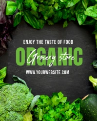 Organic Grocery Store Instagram Portrait template