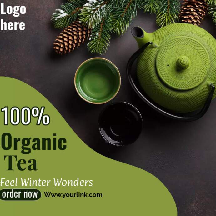 Organic Tea Instagram Post Template PosterMyWall