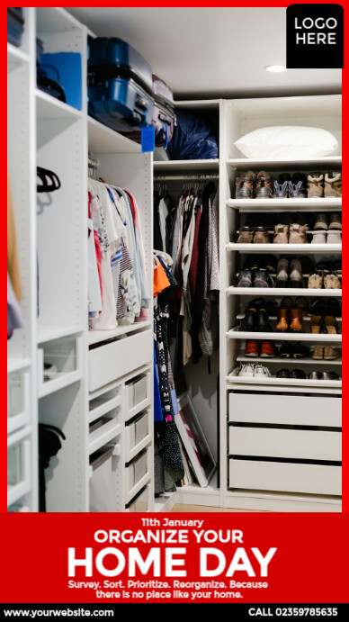 Copy of Organize Your Home Day Design | PosterMyWall