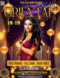 Oriental Night Party Flyer Iflaya (Incwadi ye-US) template