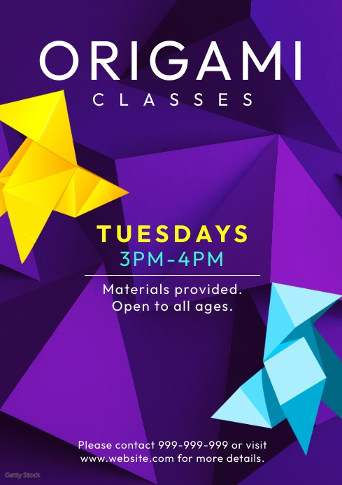 Origami Design Poster