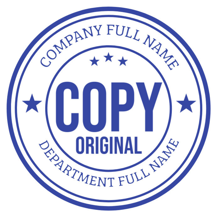 Copy of Original Copy Stamp | PosterMyWall