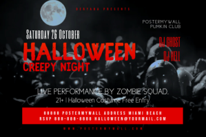 Sort Original Halloween Party Flyer Template 标签