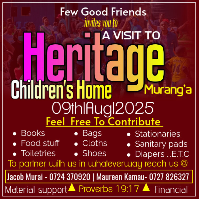 orphanage visit poster Template | PosterMyWall
