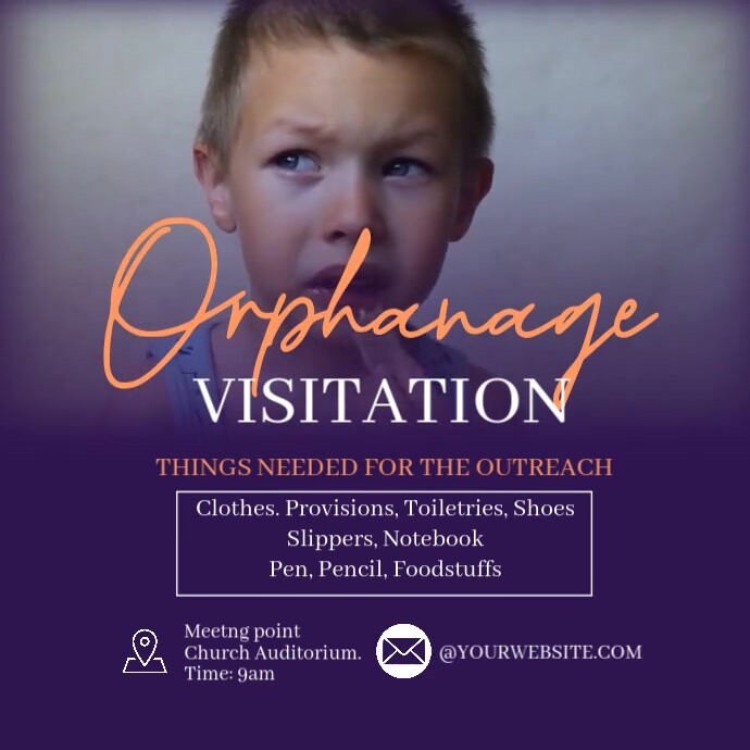 Orphanage Visitation Template | PosterMyWall
