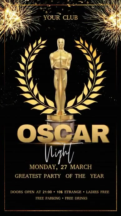 Penghargaan Oscar Templat | PosterMyWall