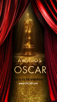 Oscar Award Poster Templates Instagram Story