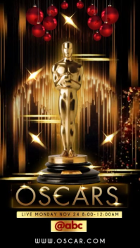 Черный Oscars Event Instagram Story Template