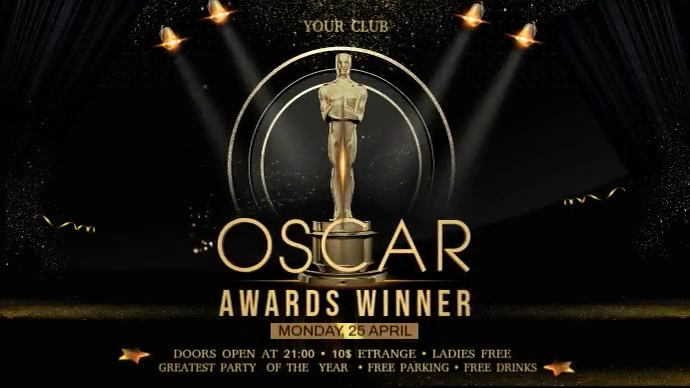 Oscar Awards Template | PosterMyWall