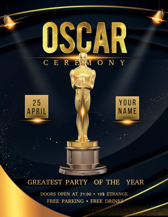 Oscar Awards Flyer Template | PosterMyWall