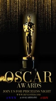 Oscar Awards Poster Templates Instagram Story