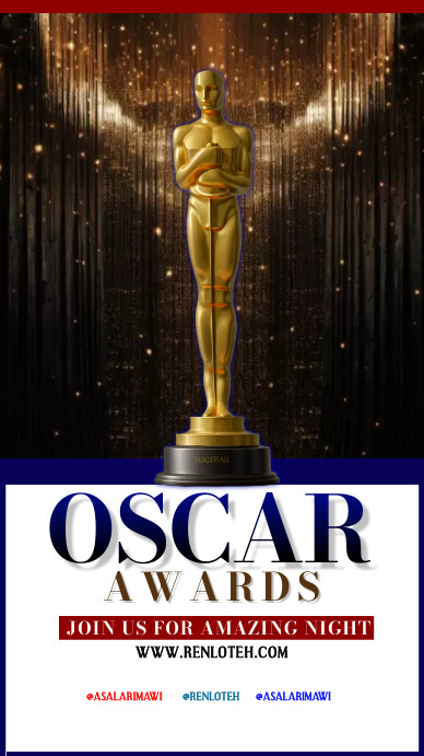 Oscar Awards Poster Templates Instagram-verhaal