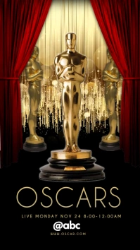 Oscar Awards Poster Templates Instagram Story