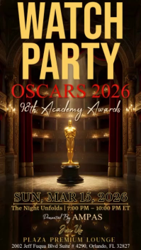 Negro Oscars Watch Party Instagram Reel Template