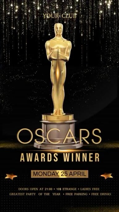 Oscars Award Template | PosterMyWall