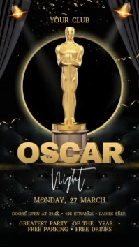 Oscars Award Display digitale (9:16) template