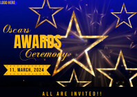 Oscars Event Program Print Oscars awards poster Template | PosterMyWall