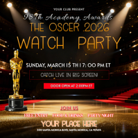 Oscars Watch Party Instagram Post template