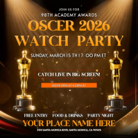 Oscars Watch Party Instagram Post Video template