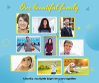 Our beautiful family Large Rectangle template