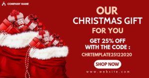 our christmas gift Facebook Ad template