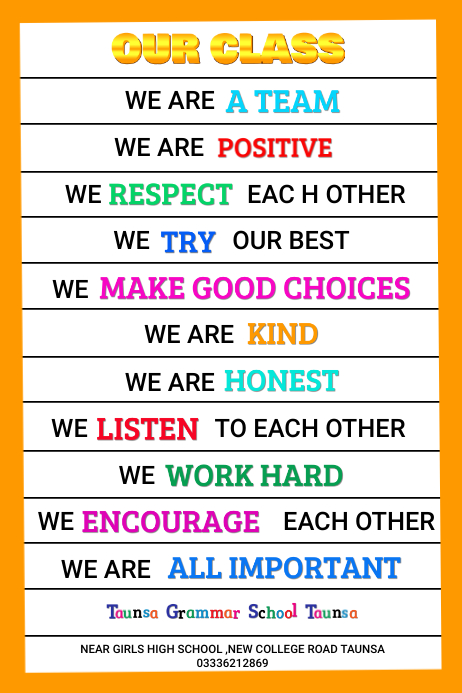 OUR CLASS Template | PosterMyWall