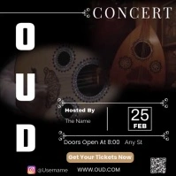 Oud Concert Flyer Template – Traditional Arabic Music Event Poster
