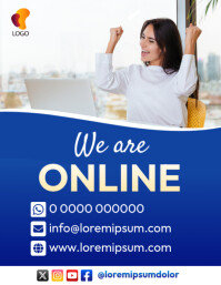 Contact Poster Example Our contacts information template | PosterMyWall