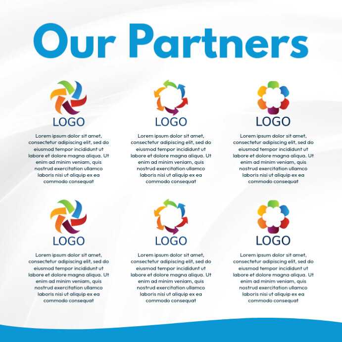 Logo Partner Plantilla de our partners logos | PosterMyWall