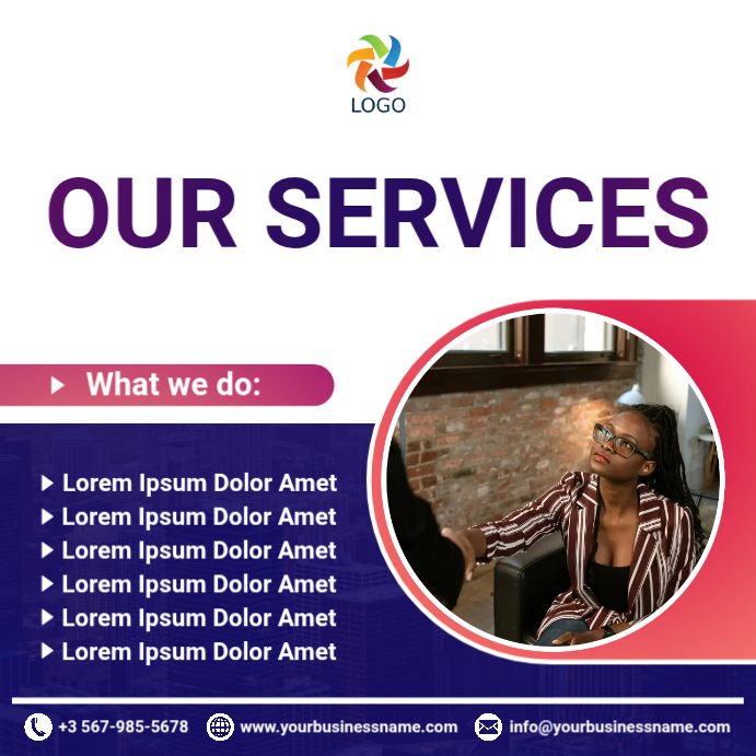 Our Services Pattern our services Template | PosterMyWall
