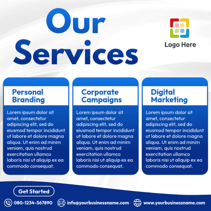 our services Template | PosterMyWall