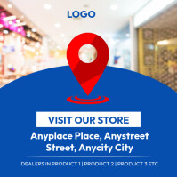 Our Shop location Сообщение Instagram template