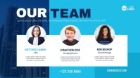 Our team members banner design Цифровой дисплей (16 : 9) template