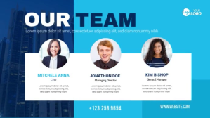 Our team members banner design Umbukiso Wedijithali (16:9) template
