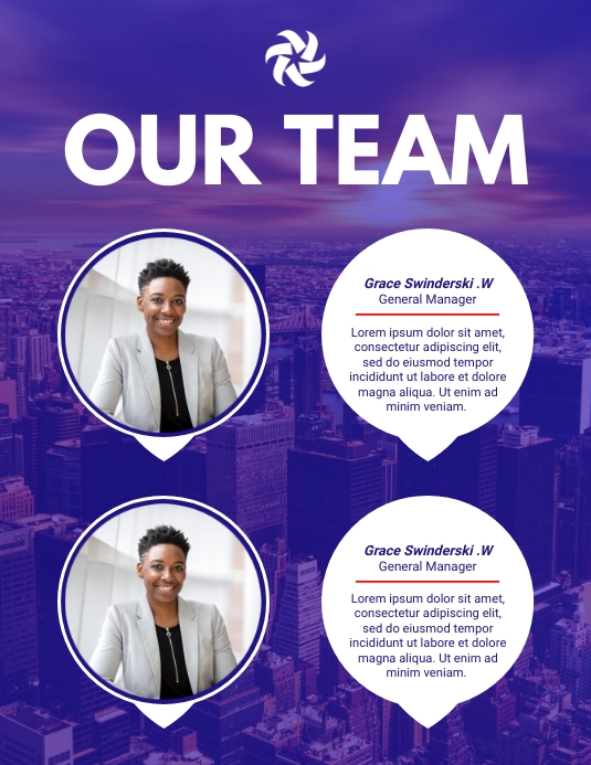 our team poster template | PosterMyWall