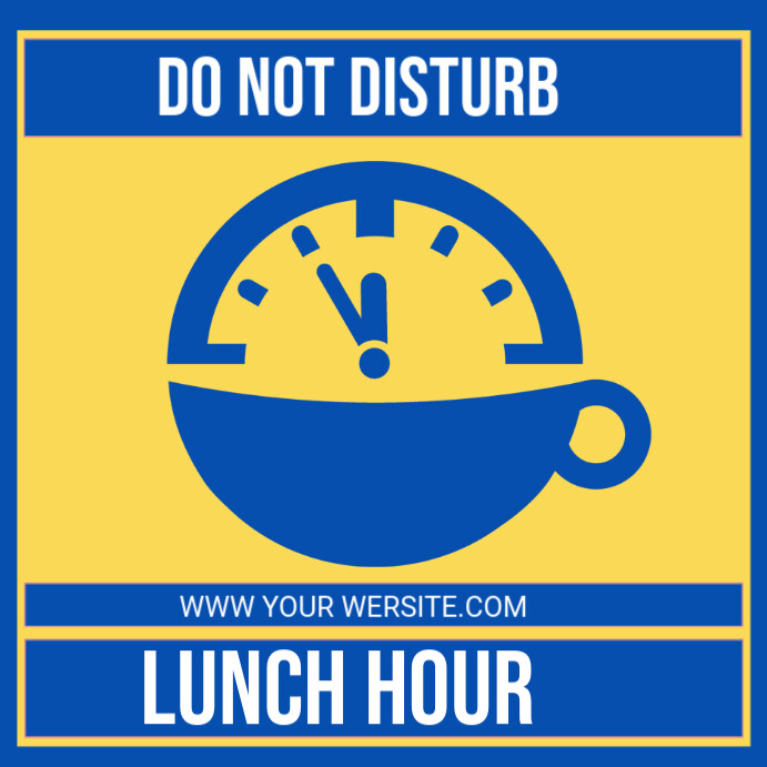 Out for lunch sign Instagram 帖子 template