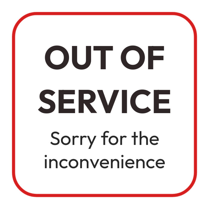 Out of order sign Template PosterMyWall Out of order sign Template PosterMyWall