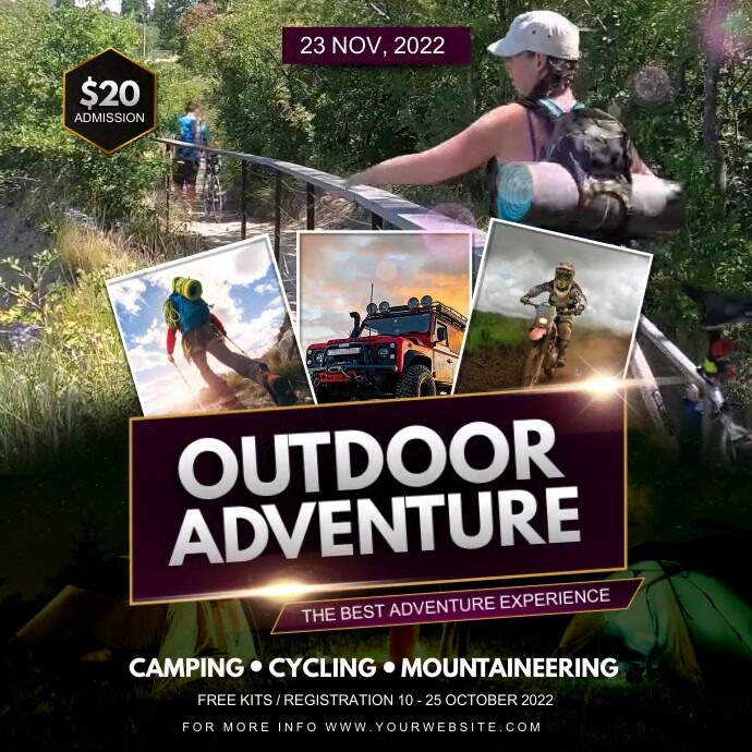 outdoor adventure Template | PosterMyWall