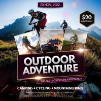 outdoor adventure Instagram Post template