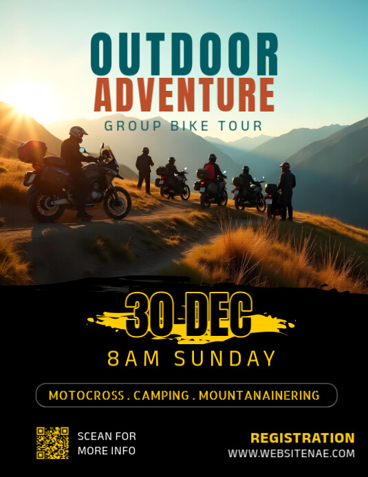 Outdoor Adventure Template 传单(美国信函)