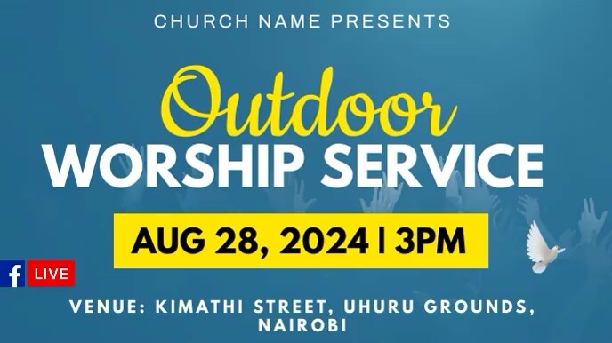 Outdoor worship experience 演示(16:9) template