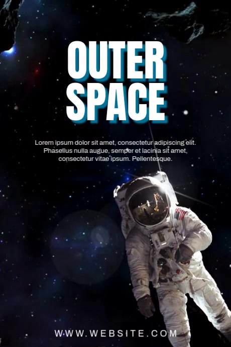 Outer Space Poster template