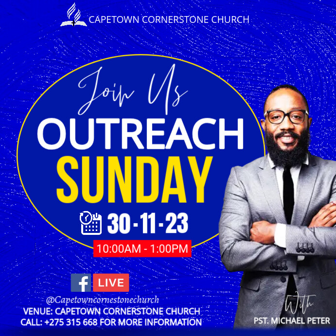 outreach sunday flyer template | PosterMyWall