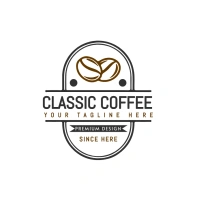 oval badge/milk tea/icon/coffee shop/identity Logo template