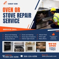 Oven or Stove Repair Service Instagram Templa template