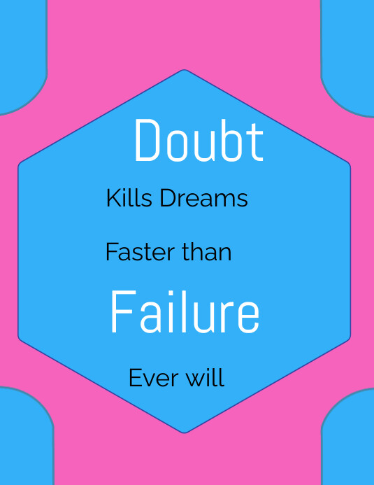 Overcome Doubt Template | PosterMyWall